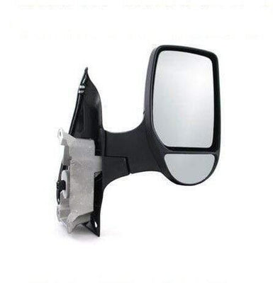Fits Ford Transit 2000-2014 Door Wing Mirror Electric Heated Black Short Arm Driver Side - tradevehicleparts.co.uk