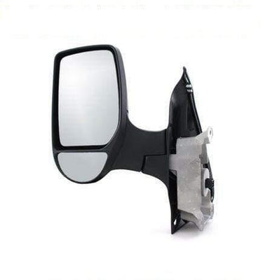 Fits Ford Transit 2000-2014 Door Wing Mirror Electric Heated Black Short Arm Passenger Side - tradevehicleparts.co.uk
