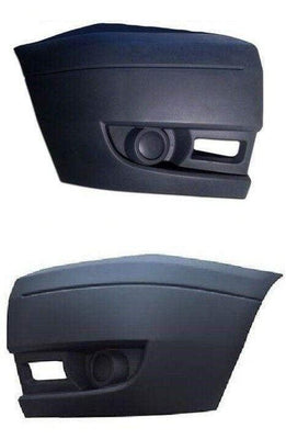 Fits Ford Transit 2006-2014 Front Bumper Corner End No Lamp Hole Pair Left & Right - tradevehicleparts.co.uk