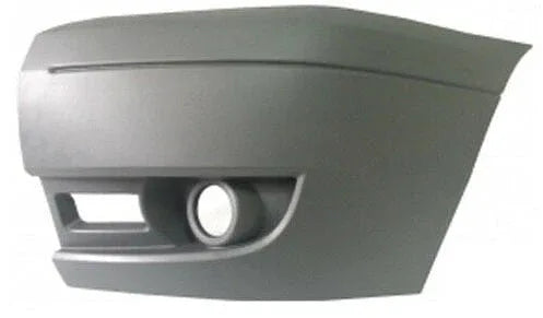 Fits Ford Transit 2006- Front Bumper Corner End Passenger Side With Fog Hole Mat Gray Textured - image 2