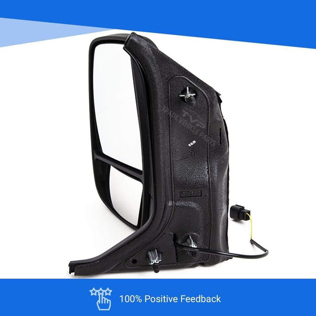 Fits Ford Transit 2014- Door Wing Mirror Manual Black Textured Clear Indicator Left Side - image 4