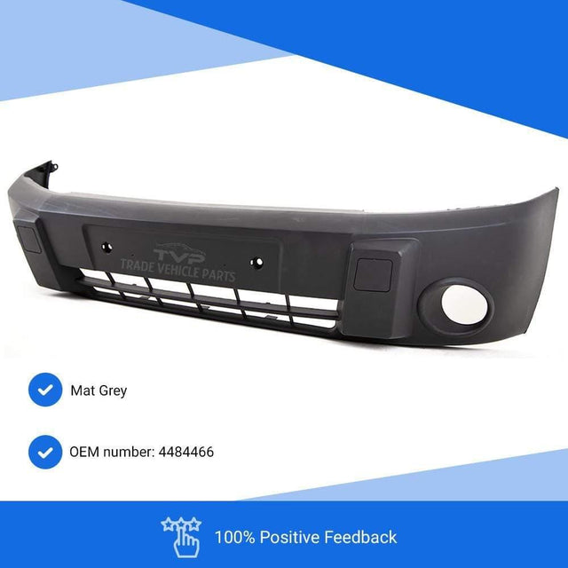 Fits Ford Transit Connect 2003-2005 Front Bumper Mat Grey With Large Fog Light Holes - image 2
