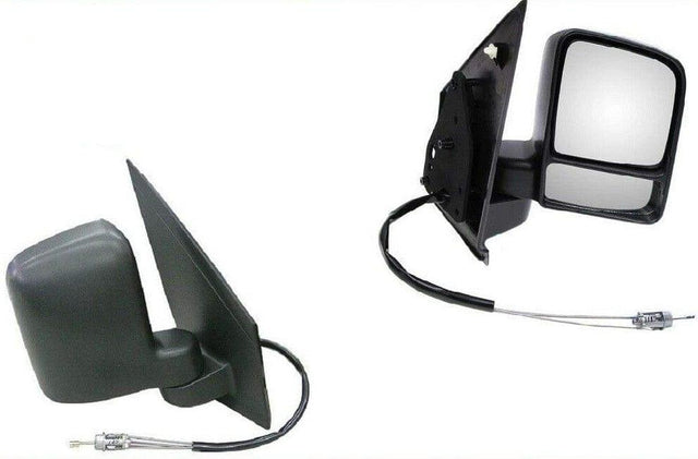Fits Ford Transit Connect 2003-2006 Door Wing Mirror Manual Black Driver Side - image 2