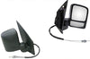 Fits Ford Transit Connect 2003-2006 Door Wing Mirror Manual Black Driver Side thumbnail