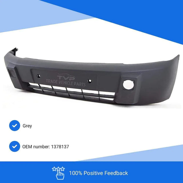 Fits Ford Transit Connect 2003-2006 Front Bumper Without Fog Light Holes - image 3