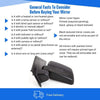 Fits Ford Transit Connect 2009-2013 Door Wing Mirror Manual Black Passenger Side thumbnail