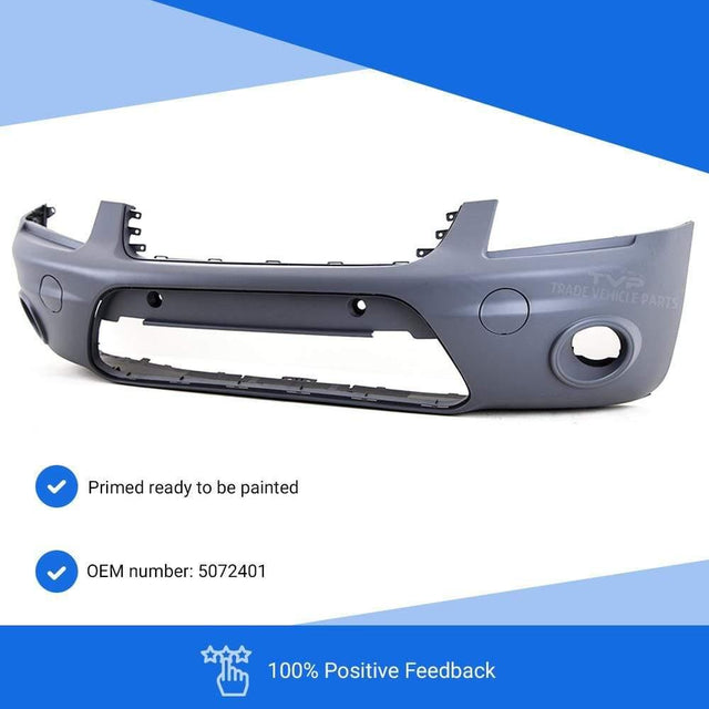 Fits Ford Transit Connect 2009-2013 Front Bumper Primed With Fog Light No Pdc Holes - image 2