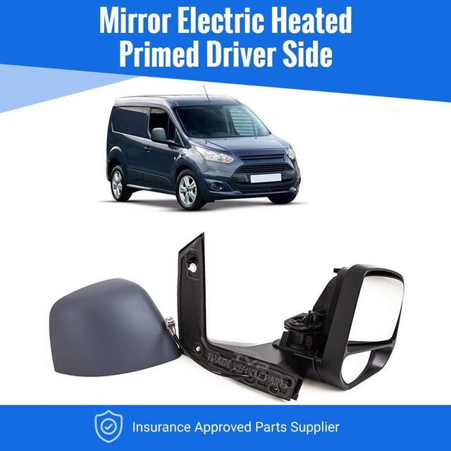 Fits Ford Transit Connect 2014-2018 Door Wing Mirror Electric Heated Primed Driver Side - image 2