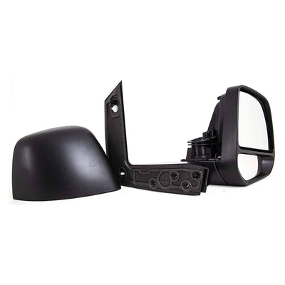 Fits Ford Transit Connect 2014- Door Wing Mirror Manual Textured Driver Side - tradevehicleparts.co.uk