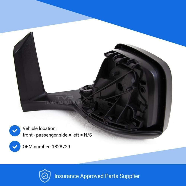 Fits Ford Transit Connect 2014- Door Wing Mirror Manual Textured Passenger Side - image 3