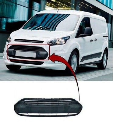 Fits Ford Transit Connect 2014- Front Bumper Grille Black - tradevehicleparts.co.uk