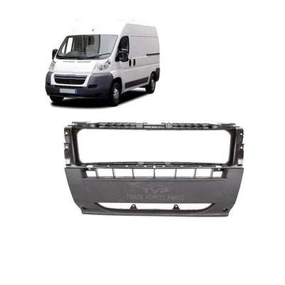 Fits Citroen Relay 2006-2014 Front Bumper Centre Section Dark Gray - tradevehicleparts.co.uk