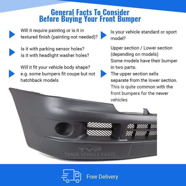 Fits Fiat Ducato 2002-2006 Front Bumper Grey - image 4
