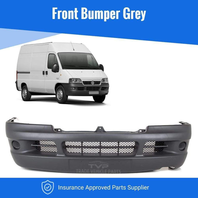 Fits Fiat Ducato 2002-2006 Front Bumper Grey - image 2