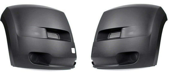 Fits Peugeot Boxer 2006-2014 Front Bumper End Corner Black Textured Pair Left & Right
