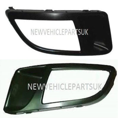 Fits Fiat Bravo 2007- Front Bumper Fog Grille With Lamp Hole Pair Left & Right - tradevehicleparts.co.uk
