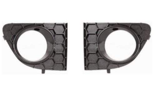 FT3007 Fiat Punto 2012- Front Bumper Fog Grille With Lamp Hole Pair Left & Right