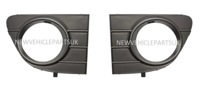 Fits Fiat Punto Evo 2010- Front Bumper Fog Grille With Lamp Hole Pair Left & Right - image 2