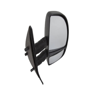 Fits Fiat Ducato 1999-2006 Door Wing Mirror Manual Black Long Arm Driver Side - tradevehicleparts.co.uk
