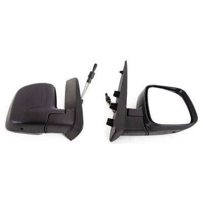 Fits Fiat Fiorino 2008- Door Wing Mirror Manual Black Driver Side - tradevehicleparts.co.uk