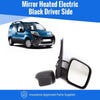 Fits Peugeot Bipper 2008- Door Wing Mirror Heated Electric Black Driver Side thumbnail