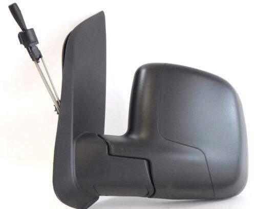 Fits Citroen Nemo 2008- Door Wing Mirror Manual Black Passenger Side - image 2