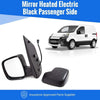 Fits Fiat Fiorino 2008- Door Wing Mirror Heated Electric Black Passenger Side thumbnail
