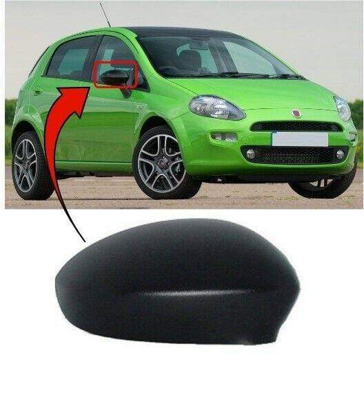 FT4026B Fiat Punto Evo 2010-2012 Door Wing Mirror Cover Black Driver Side Right