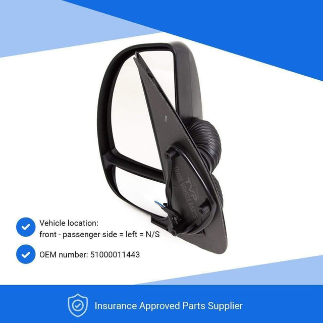 Fits Peugeot Boxer 1999-2006 Door Wing Mirror Electric Heated Long Arm Passenger Side - image 3