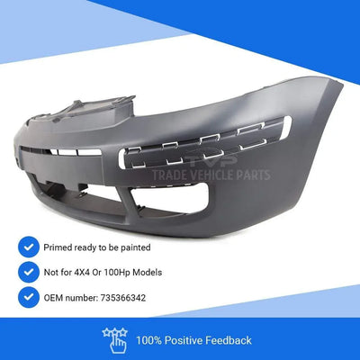 Fits Fiat Panda 2004-2011 Front Bumper Primed - tradevehicleparts.co.uk