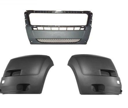 FT4143C Peugeot Boxer 2006-2014 Front Bumper Complete All 3 Parts Left Right & Centre
