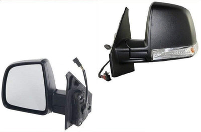 Fits Fiat Doblo 2010-2015 Door Wing Mirror Manual Black Single Glass Passenger Side - tradevehicleparts.co.uk