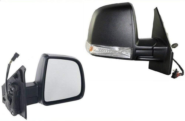 Fits Vauxhall Combo 2012-2018 Door Wing Mirror Manual Black Single Glass Driver Side - image 2