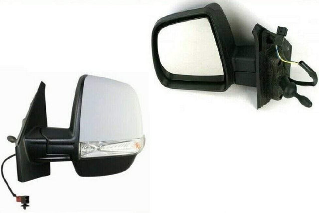 Fits Vauxhall Combo 2012- Door Wing Mirror Manual Primed Single Glass Passenger Side - image 2