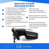 Fits Fiat Doblo 2010-2015 Door Wing Mirror Manual Black W/Ind Twin Glass Passenger Side thumbnail
