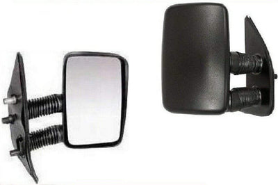 Fits Fiat Ducato 1994-1999 Door Wing Mirror Outside Manual Textured Long Arm Right - tradevehicleparts.co.uk
