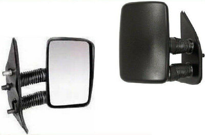 Fits Peugeot Boxer 1995-1999 Door Wing Mirror Outside Manual Textured Long Arm Right - tradevehicleparts.co.uk