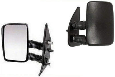 Fits Fiat Ducato 1994-1999 Door Wing Mirror Outside Manual Textured Long Arm Left - tradevehicleparts.co.uk
