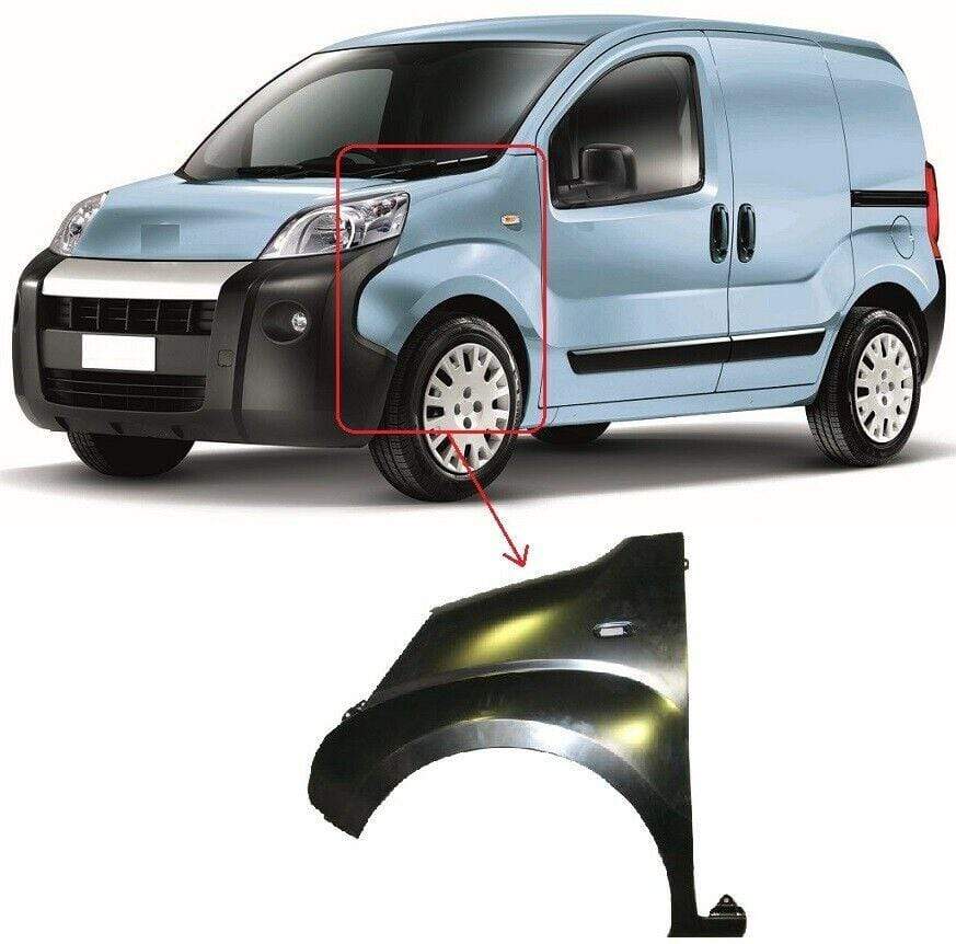 FT5135A Fiat Fiorino 2008- Front Wing Primed W/Indicator Lamp Hole W/O Moulding Hole N/S