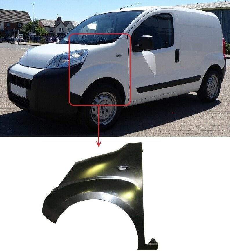 FT5135C Citroen Nemo Van 2008-2018 Front Wing Primed W/Indicator Lamp Hole Left Side