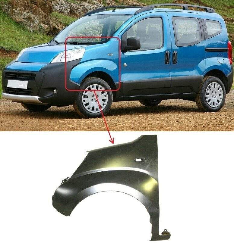 FT5135E Peugeot Bipper Tepee 2008-2014 Front Wing Primed W/Indicator Lamp Hole Left Side
