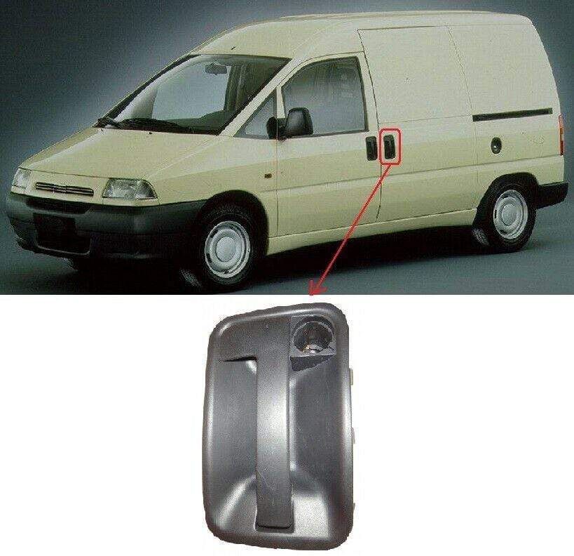 FT5148 Fiat Scudo 1995-2003 Side Sliding Door Handle Outside Textured Black Passenger Side