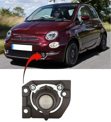Fits Fiat 500 2015- Fog Light Lamp Without Motor Passenger Side - tradevehicleparts.co.uk