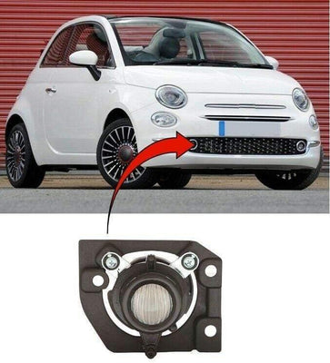 Fits Fiat 500 2015- Onward Fog Light Lamp Without Motor Right Side - tradevehicleparts.co.uk