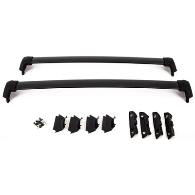 Fits Honda CRV MKIV 4Th Generation 2012-2018 Roof Cross Rails Bars Aluminium Black For Flush Rails - tradevehicleparts.co.uk