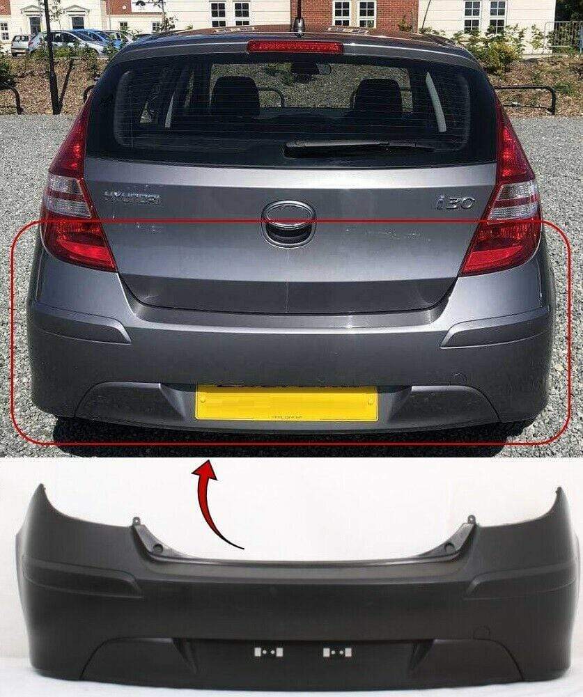 HN5016 Hyindai I30 2010-2012 Rear Bumper Mat Black