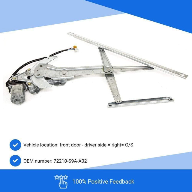 Fits Honda Crv 1997-2001 Front Electric Window Regulator Driver Side With Motor - image 3