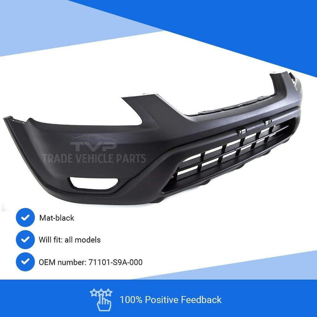 Fits Honda Crv 2002-2005 Front Bumper Mat-Black With Fog Lamp Hole No Pdc Or Washer Holes - image 3