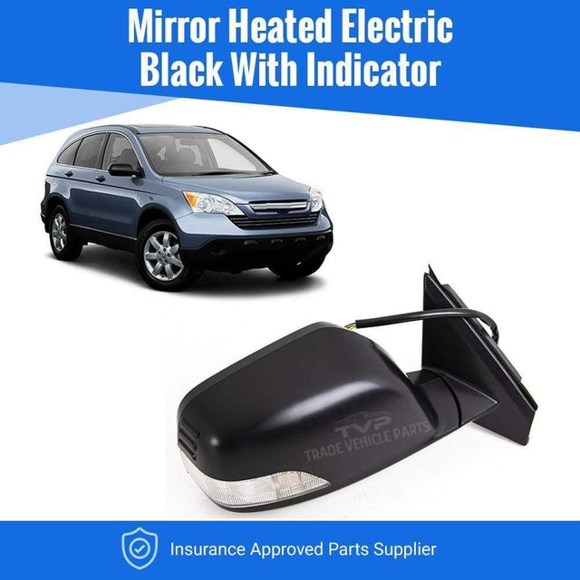 Fits Honda Crv 2007-2013 Door Mirror Heated Electric Black Indicator Right 13 Pins - image 2