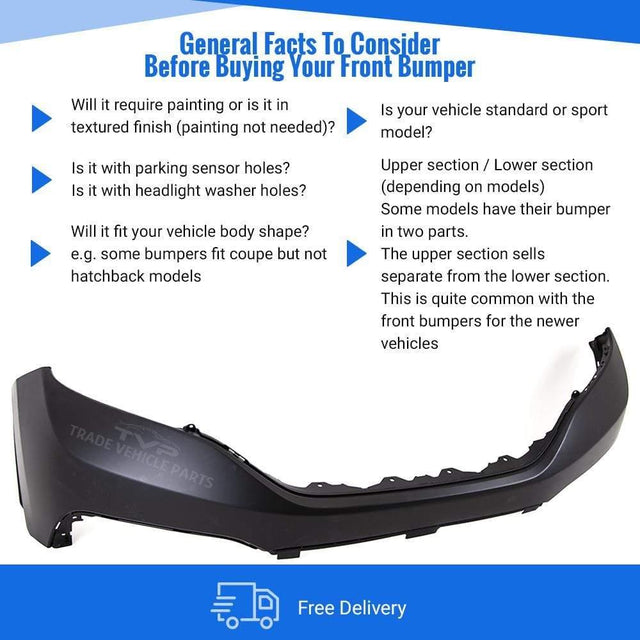 Fits Honda Crv 2012-2015 Front Bumper Upper Primed - image 4